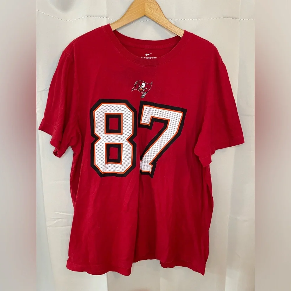 Tampa Bay Buccaneers Rob‎ Gronkowski Mens Red Nike T-Shirt XL